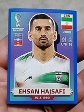 2022 PANINI FIFA WORLD CUP QATAR IRN 5 IRN5 EHSAN HAJSAFI NIEBIESKI RÓWNOLEGŁY NISKI £ 