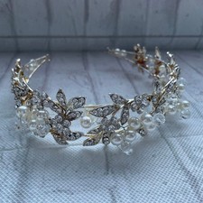 Floral and Pearl Tiara