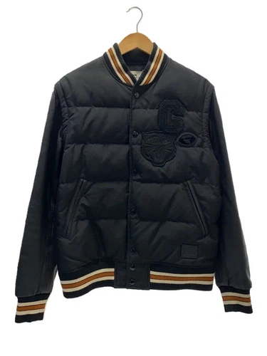 Giacca Coach Stadium M poliestere nera tinta unita F21007 usata