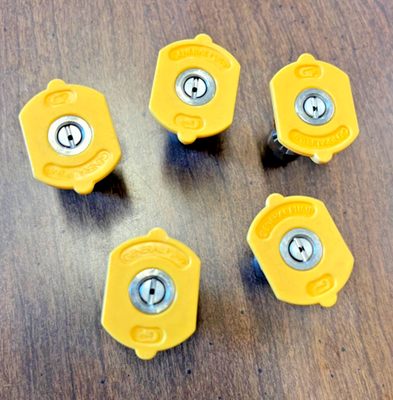 #ad #7.0 Orifice Pressure Washer Nozzle Yellow 15 Degree 5Pack Quick Connect 1 4quot; $39.50