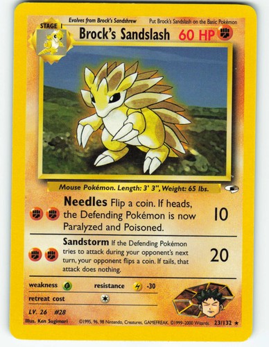 Brock's Sandslash - 23/132 Gym Heroes - Pokémon TCG - 2000