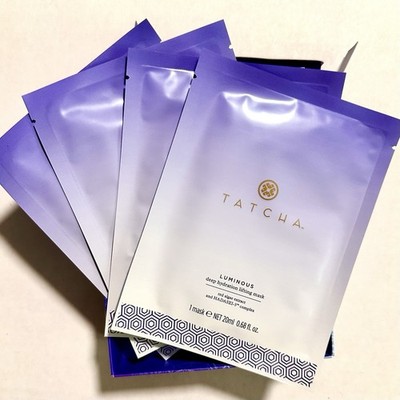 Tatcha Luminous Deep Hydration Lifting Mask (4 Mask) Free Shipping New In Box