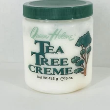 Queen Helene Tea Tree Creme Antiseptic Moisturizer Dry Skin Dermatitis 15oz READ