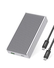 Fanless Speedy 40Gbps M.2 NVMe SSD Enclosure, USB4/Thunderbolt 4 Aluminum Ext...