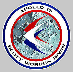 APOLLO 15 NASA SATURN 5 LEM SPACE MOND 45cm AUFKLEBER STICKER AA078