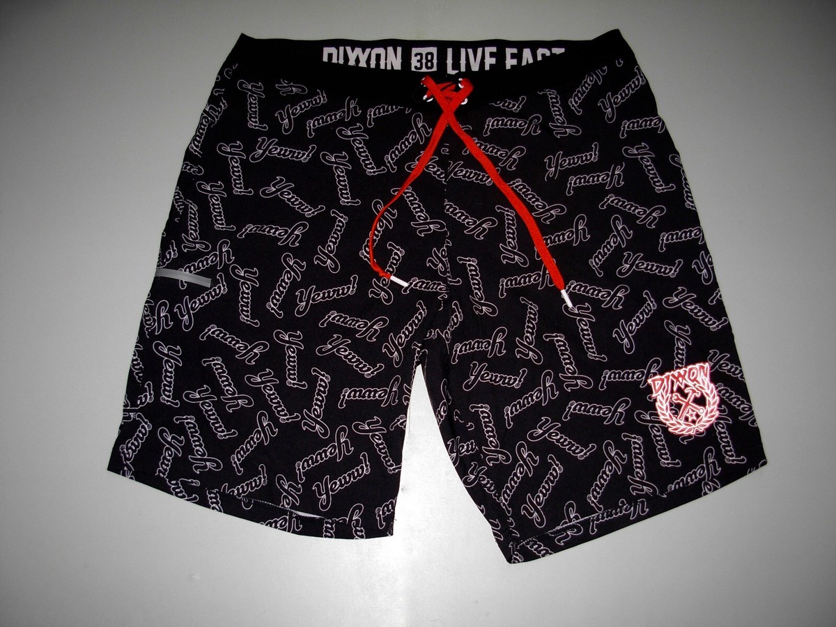 Dixxon Board Shorts Mens 38 Live Fast Swim Trunks Drawstring