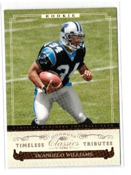 DeAngelo Williams Donruss Classics #115 Timeless Tributes-Bronze