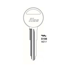 ILCO Replacement Uncut Key Blank for Mazda - MZ17 - MAZ-19D (10 Pack)