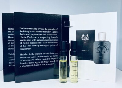 2Pc Parfums De Marly Habdan EDP Cologne Sample Spray 1.5ml