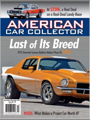 American Car Collector November/ December 2019 Issue No. 48  BRAND NEW