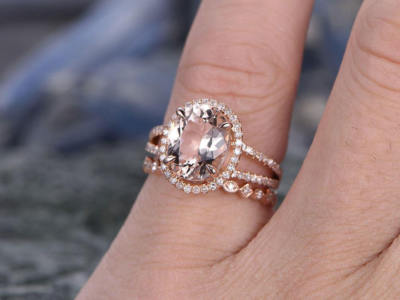 14k gold rose gold split ring