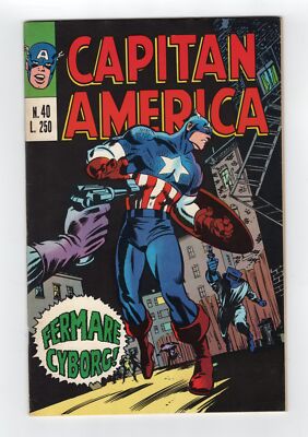 1970 MARVEL CAPTAIN AMERICA #124 & X-MEN #39 1ST AGENT A12 CYBORG RARE KEY ITALY