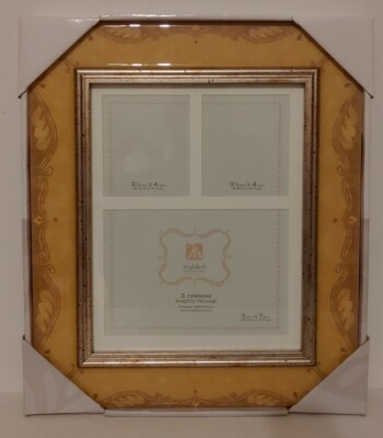 NEW!! Malden International Designs 3 Opening Photo Frame Vertically/Horizontally