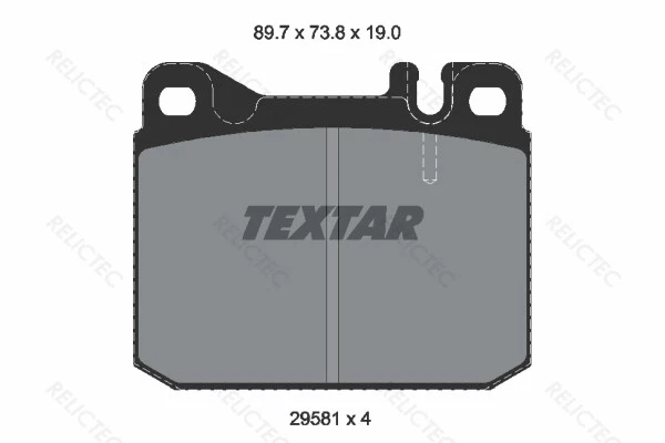 Brake Pads Set 2958105 for MB 0034203720 0034207520 A0034203820 