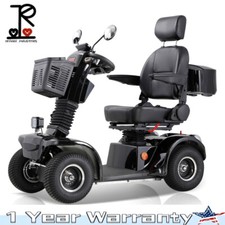 500W 4 Wheel Mobility Scooters for Seniors  Adults 500lbs Capacity Heavy Duty