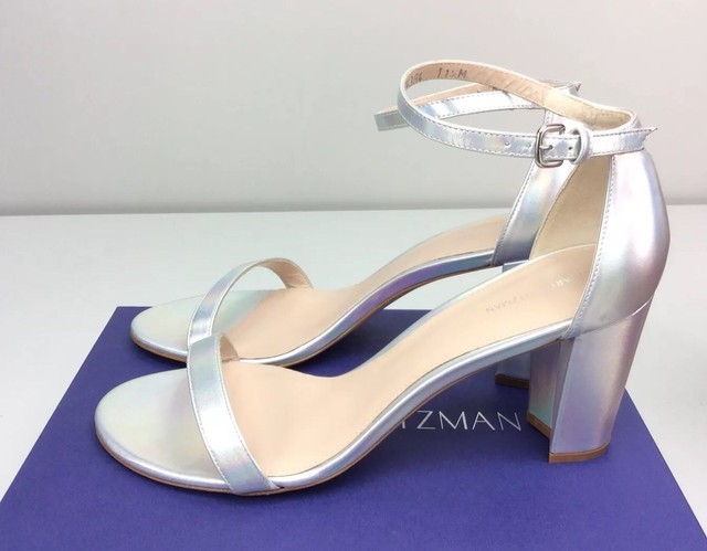 stuart weitzman nearly nude silver