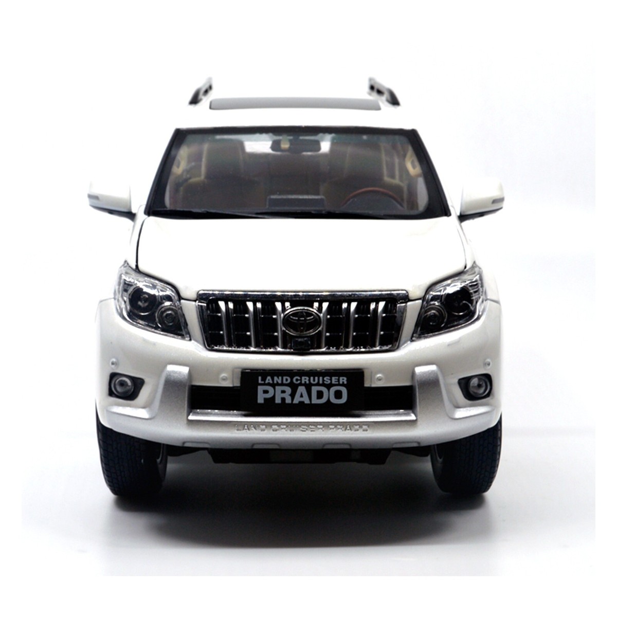 1:18 1/18 Toyota Land Cruiser Prado no decal White Diecast Metal