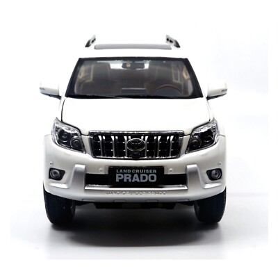 1:18 1/18 Toyota Land Cruiser Prado no decal White Diecast Metal