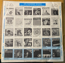 ABC-Paramount Records Company LP Inner sleeve Ray Charles John Coltrane