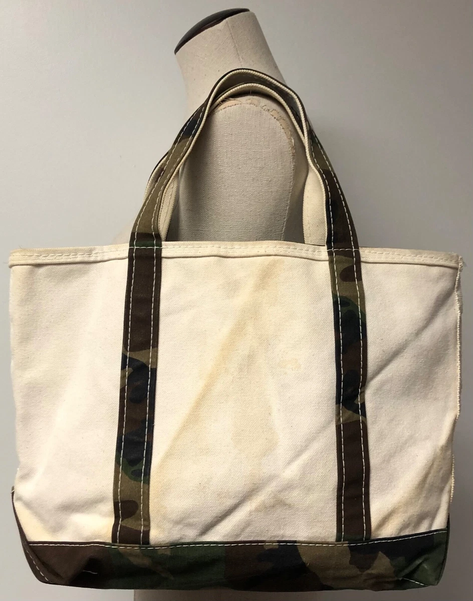 Vintage L. L. Bean Small Camo Tote Bag One Size 