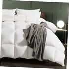 Feather Fiber Comforter Size Duvet Insert for All Season, Queen White/Basics