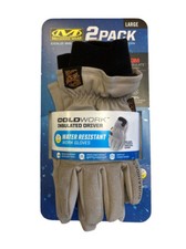 Mechanix Men's ColdWork Insulated Driver Water Resistant Work Gloves Gray 2pk