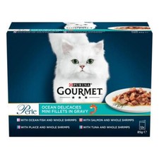 Image of Gourmet Perle Ocean Delicacies In Gravy Delicious Wet Cat Food *24 x 85g POUCHES