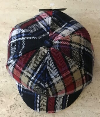 NWT SAN DIEGO HAT COMPANY MENS PLAID CAP ONE SIZE FITS ALL 