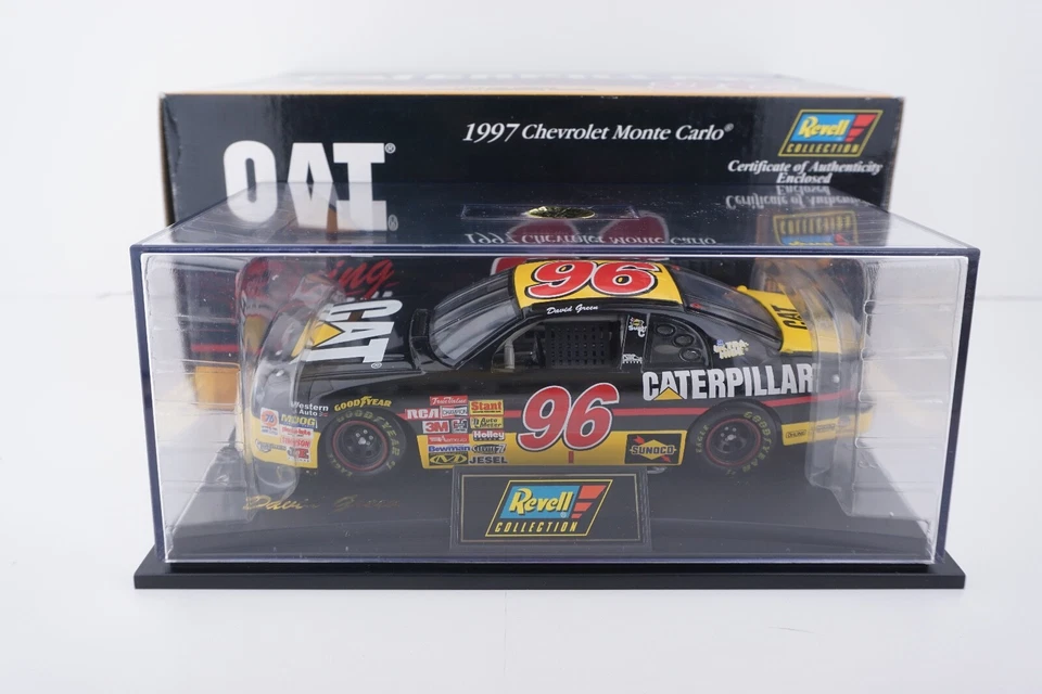 Vintage 1997 Revell Collection CATERPILLAR #96 David Green 1:24 Diecast NASCAR - Image 2 of 4