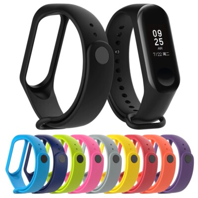 Xiaomi Mi Band 3 4 Replacement Sport Wrist Band Watch Strap Belt Bracelet