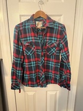 Vintage 80s OP Ocean Pacific L Long Sleeve Button Plaid