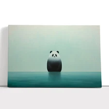 Panda Minimalism No.2 Canvas Print Wall Art Framed Poster Picture Home Decor