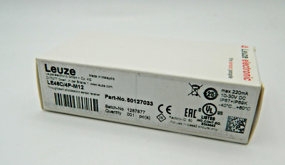 Leuze through-beam photoelectric sensor receiver Leuze LE46C/4P-M12 - 50127033