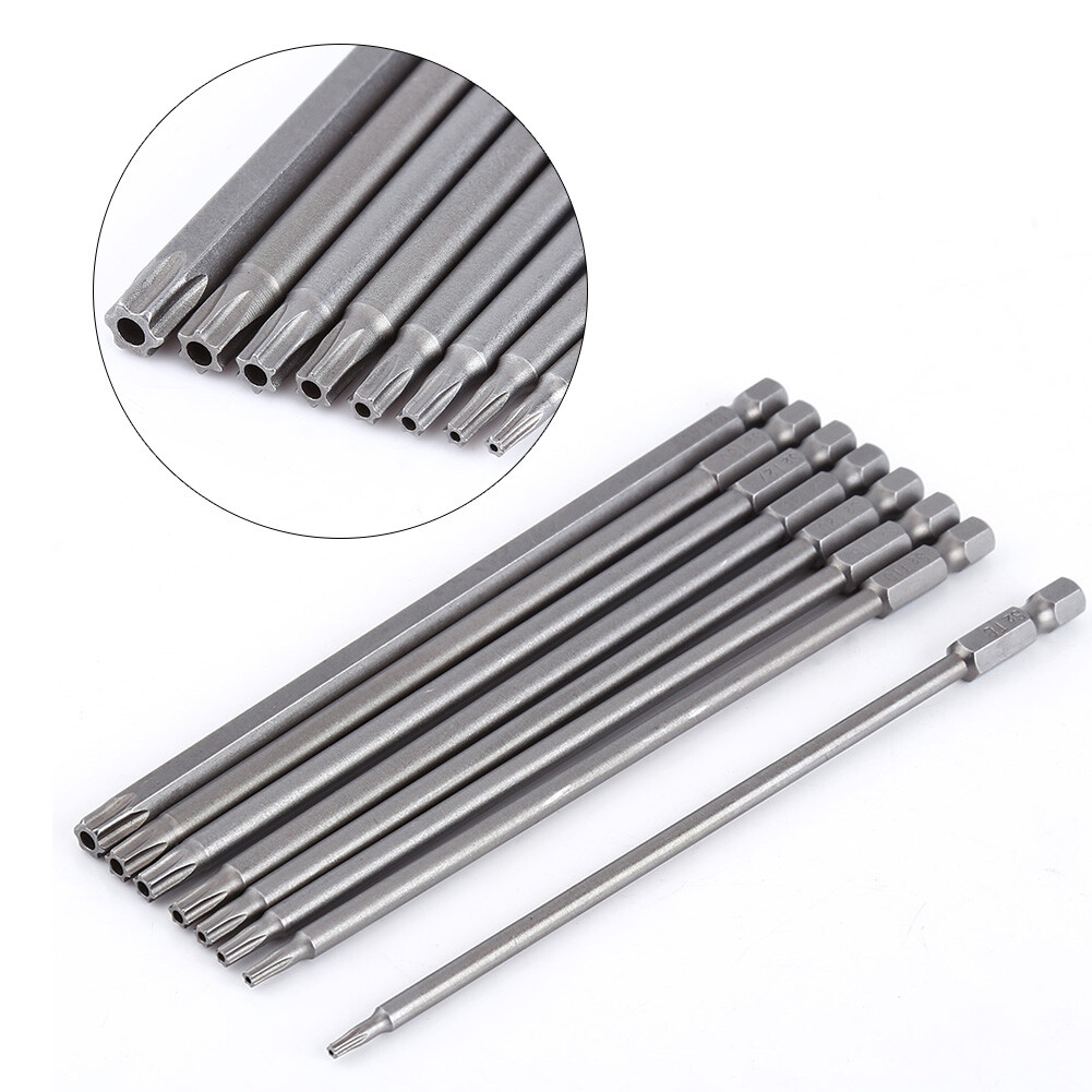 150mm 8pcs S2 Steel Star Head Screwdriver Set Bits Hand Tools Screw