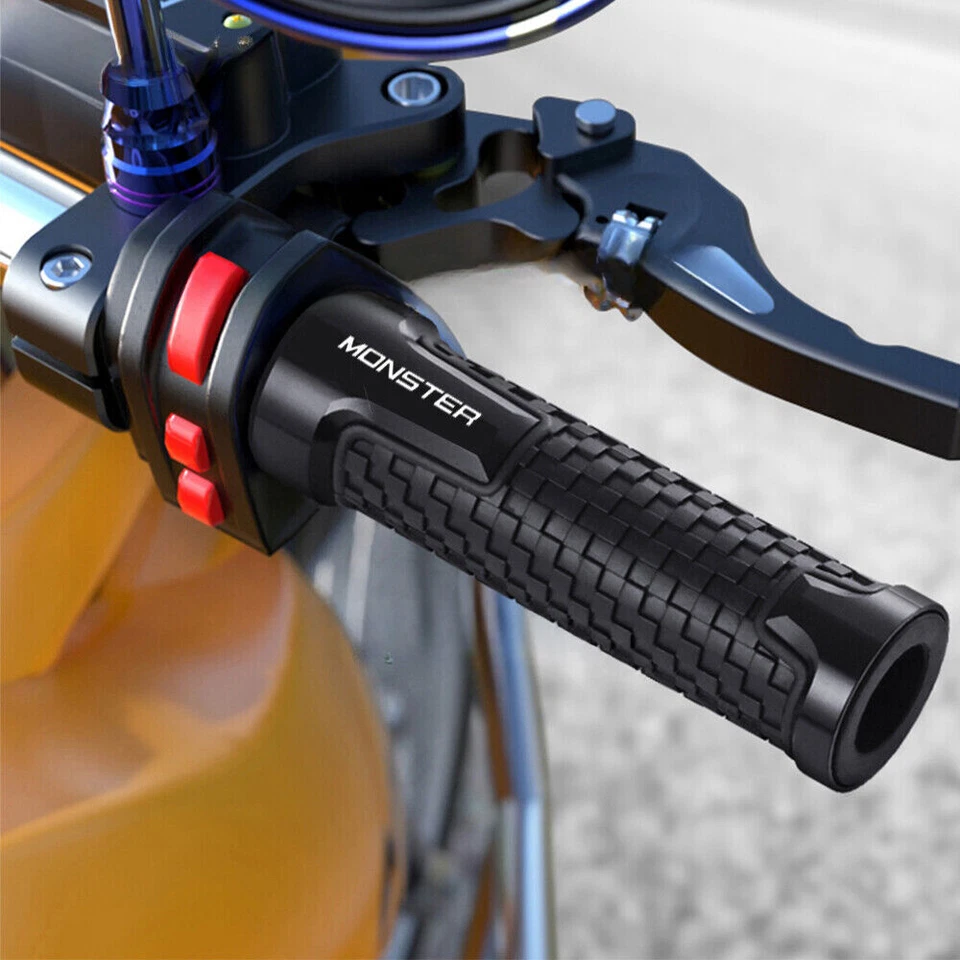 For Ducati MONSTER 695 696 1100 1200 Black motorcycle Grips Handle bar Handlebar - Image 4 of 4