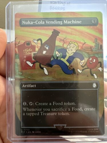 Magic The Gathering Fallout Nuka-Cola Vending Machine Borderless FOIL - Picture 1 of 3