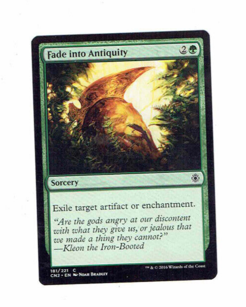 noah bradley mtg cards Fade Into Antiquity Sorcery #181 C CN2 EN Noah Bradley WOTC 2016 #MTG Card