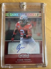 2020 Panini Contenders Draft Picks #2 Chase Young Game Day Ticket Auto #/25