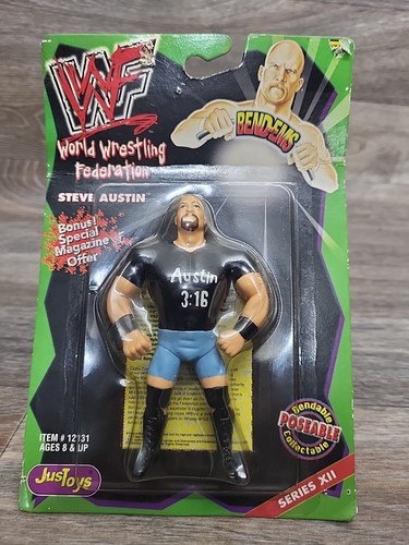 STONE COLD STEVE AUSTIN WWF Bend Em Series 12 MOC ...