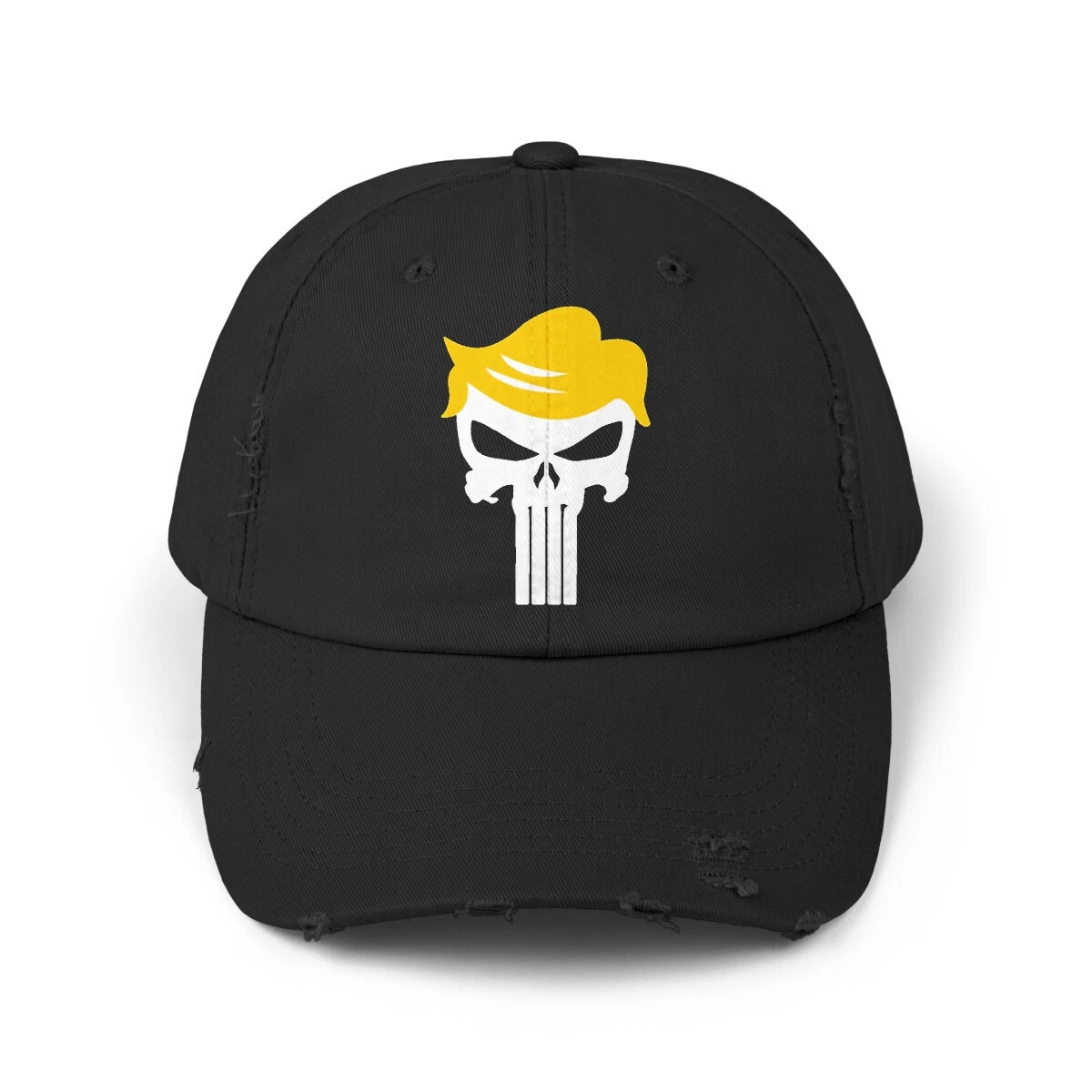 TRUMP Punisher President Donald J Trump Unisex Distressed Cap