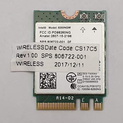 HP EliteBook 840 G3 WLAN Bluetooth Karte WiFi Card Wireless