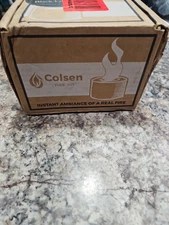 Coleen Table Top Portable Fire Pit Black Edition Round NOB