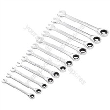 Image of Draper HI-TORQ® Metric Ratchet Combination Spanner Set (12 Piece)