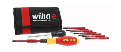 Wiha 28789 11 Piece Insulated TorqueVario-S (10-50 In/lbs) and SlimLine Blade...