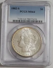 1882 S Morgan Silver Dollar PCGS MS64