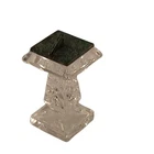 Waterford Crystal Sundial Cut Glass Desk Ornament Metal Dial
