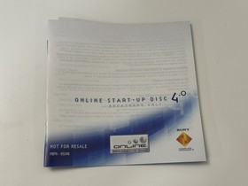 Sony  PlayStation 2 Online Start-Up Disc Ver. 4.0 Brand New Sealed with manual￼