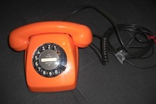 Altes Kult Telefon - FeTap 611 - Deutsche Post - TAE - Vintage - Retro - Orange