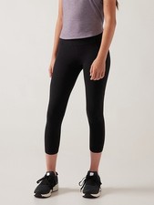 Athleta Girl Stash Your Treasures CAPRI Tight/Legging Sz L-12 In Black NWT
