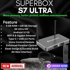 Superbox S7 Ultra 2026 - 4K Media Streamer  Authorized Seller  New - FAST SHIP